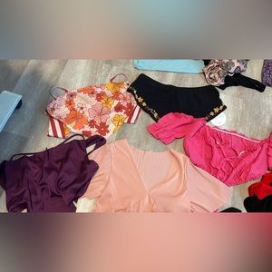 Medium crop tops worn once or not at all.